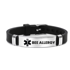 Medical ID Armband - Bee Allergy
